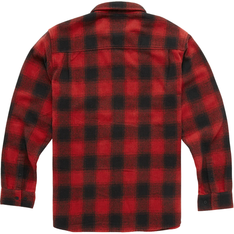 Etnies - INDEPENDENT FLANNEL - RED - Langarmhemd