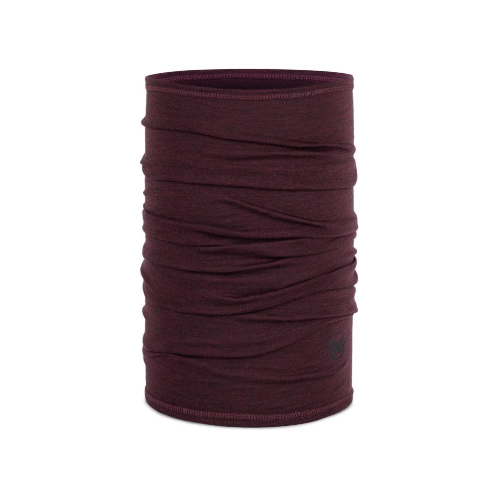 Buff - LIGHTWEIGHT MERINO WOOL  - Solid Garnet - Bandana