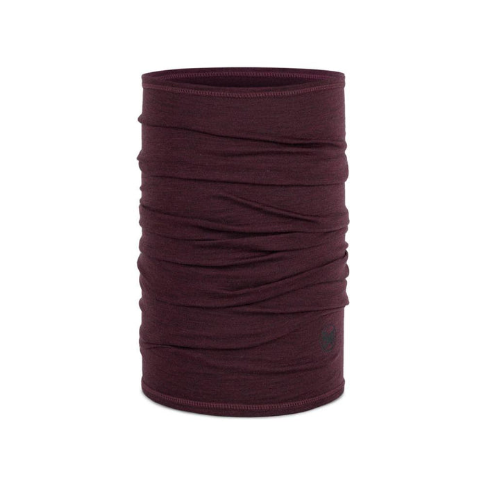 Buff - LIGHTWEIGHT MERINO WOOL  - Solid Garnet - Bandana