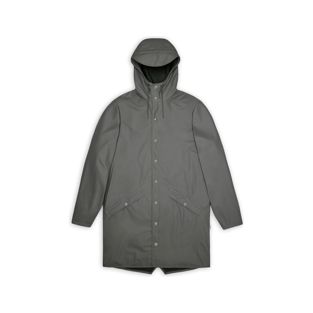 Rains - Long Jacket W3 - Grey - Regenjacke