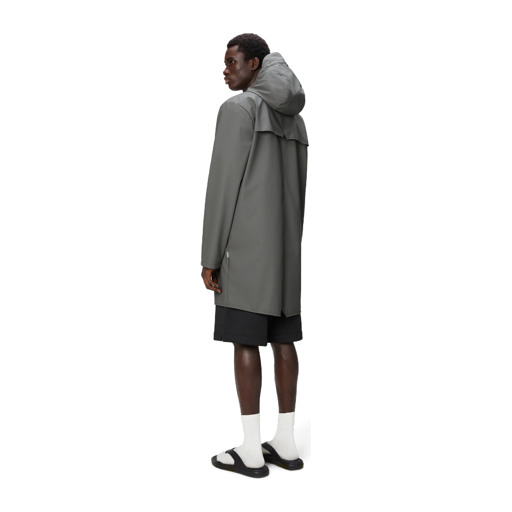 Rains - Long Jacket W3 - Grey - Regenjacke