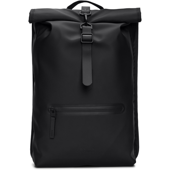 Rains - Rolltop Rucksack W3 - Black - Rolltop