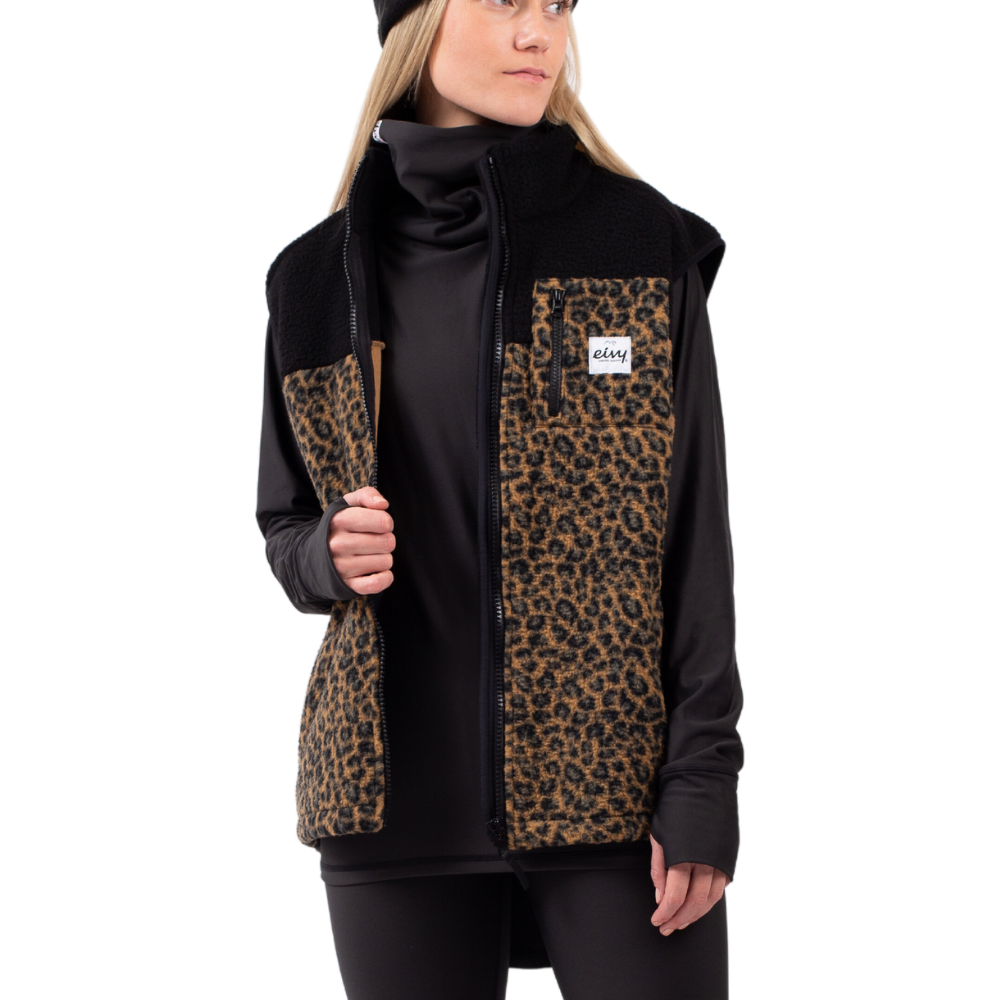 Eivy - Lumberjackie Sherpa Vest - Leopard - Fleece Weste