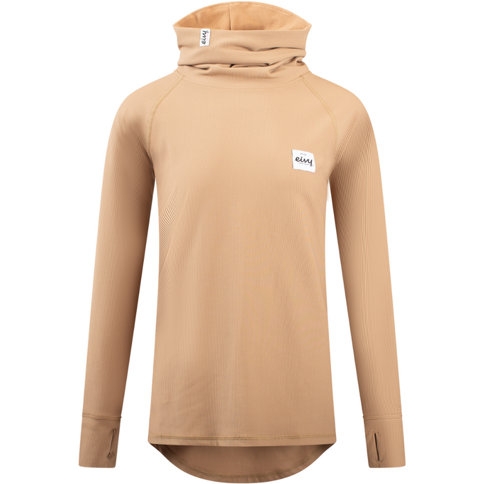 Eivy - Icecold Gaiter Rib Top - Faded Coffee - Techshirt Langarm