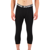 Mons Royale - Cascade Merino Flex 200 3/4 Legging - Black - Funktions Unterhose Kurz