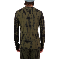 Mons Royale - Cascade Merino Flex 200 LS - Olive Tie Dye - Techshirt Langarm