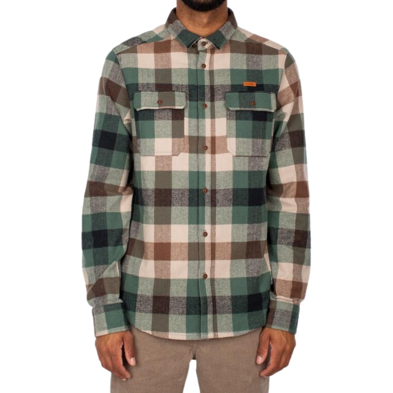 Iriedaily - Lumber Fella Shirt  - jungle green - Langarmhemd