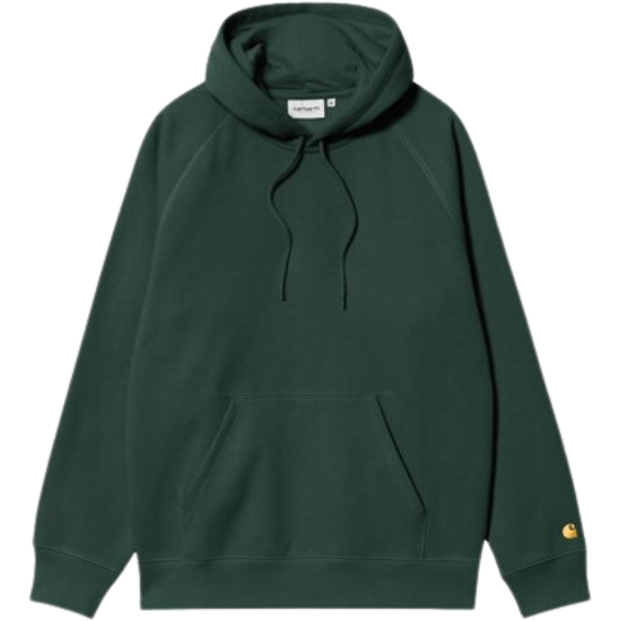 Carhartt - Hooded Chase Sweat - Discovery Green / Gold - Kapuzenpulli