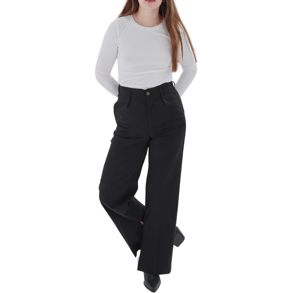 24 Colours - Pants - black - Straight Fit Pant