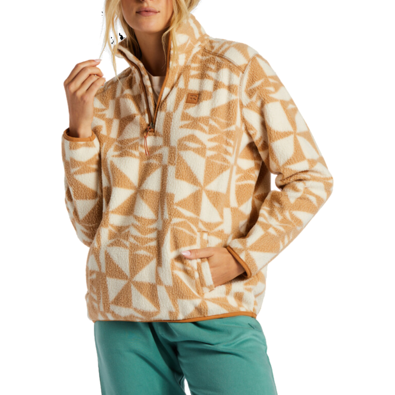 Billabong - BOUNDARY MOCK 3  OTLR  - Latte - Zip Crew