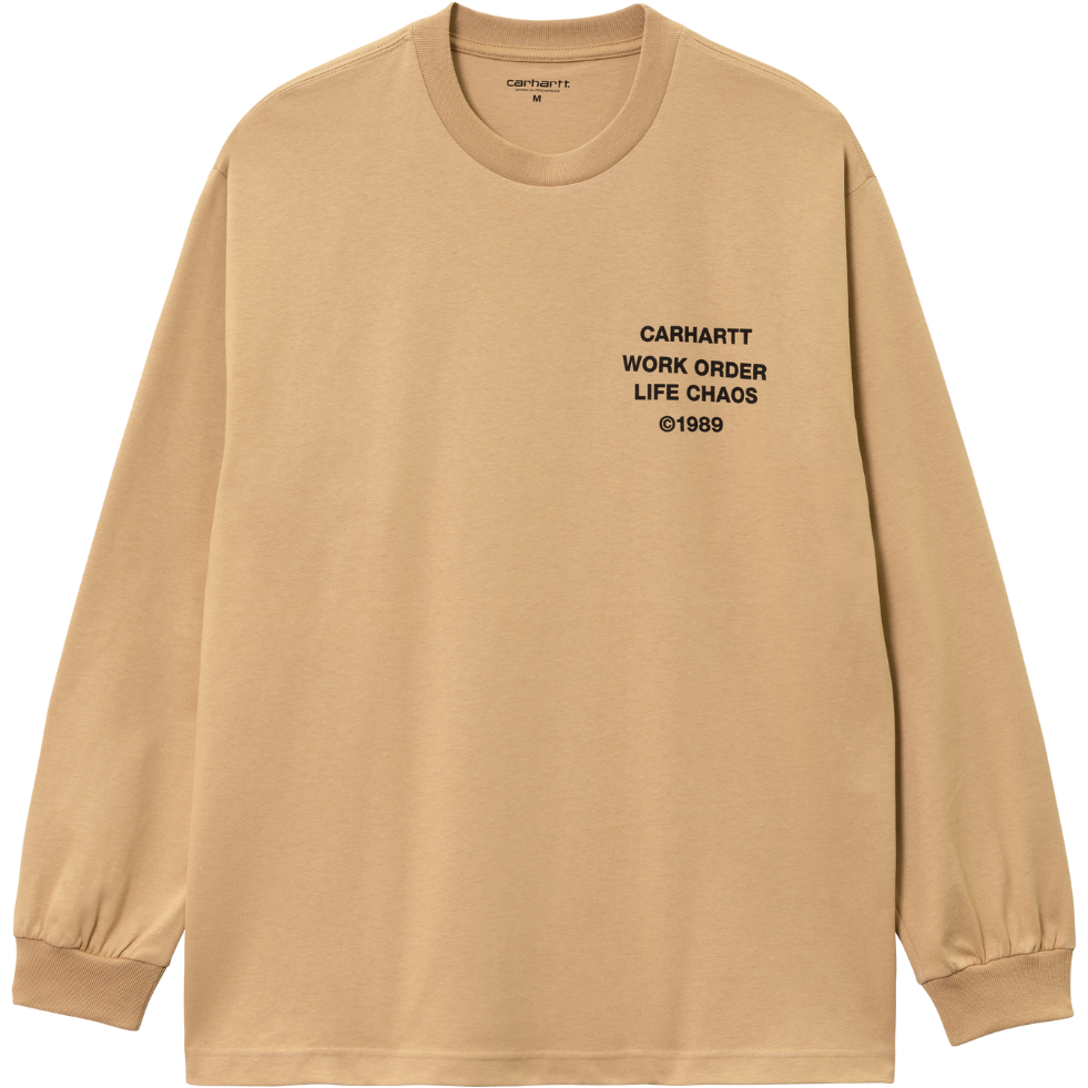 Carhartt - L/S Reverse Hammer T-Shirt - Dusty H Brown - T-Shirt Langarm