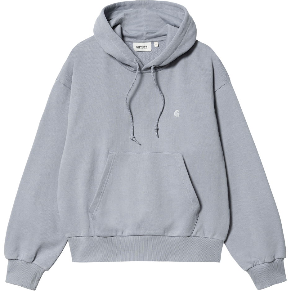 Carhartt - Hooded Casey Sweatshirt - Mirror / Silver - Hoodie