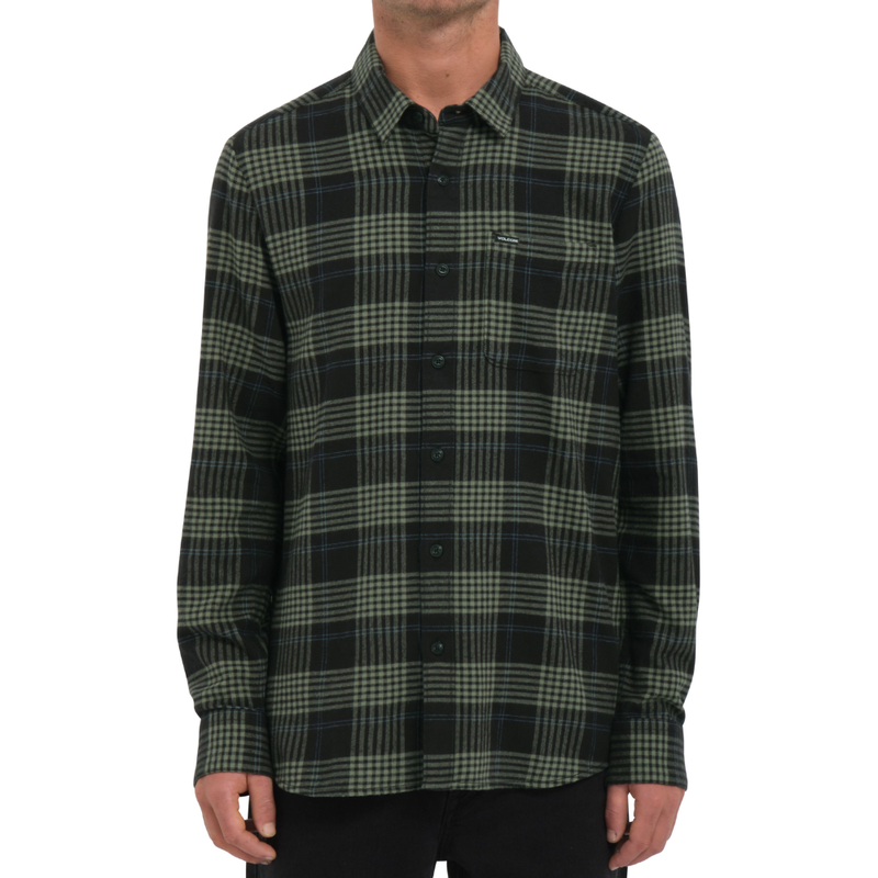 Volcom - CADEN PLAID LS - BLACK - Langarmhemd