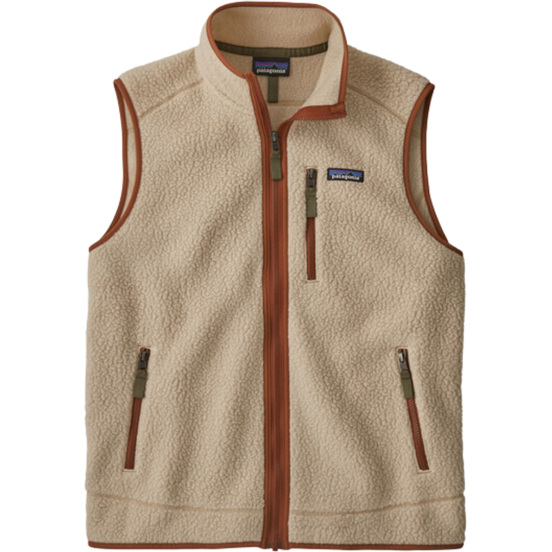 Patagonia - Ms Retro Pile Vest - El Cap Khaki w/Sisu Brown - Fleece Weste