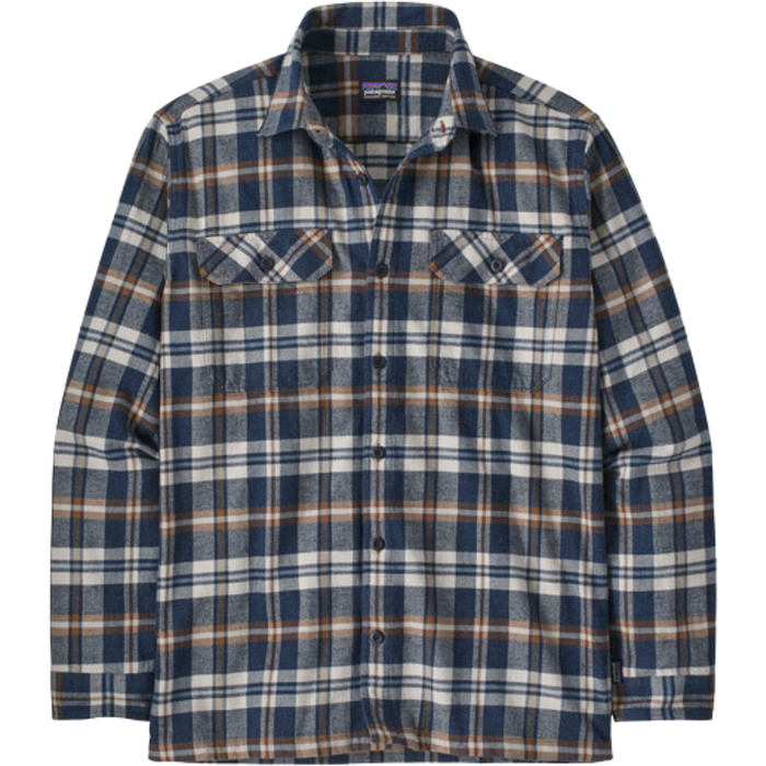 Patagonia - Ms L/S Organic Cotton MW Fjord Flannel Shirt - New Navy - Langarmhemd