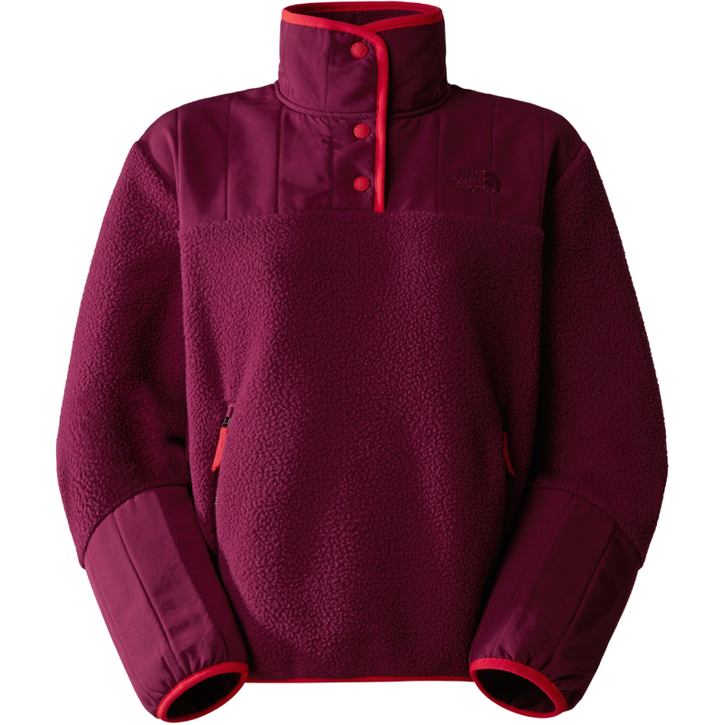 The North Face - W CRAGMONT FLEECE 1/4 SNAP - BOYSENBERRY/FIERY RED - 2nd Layer Fleece