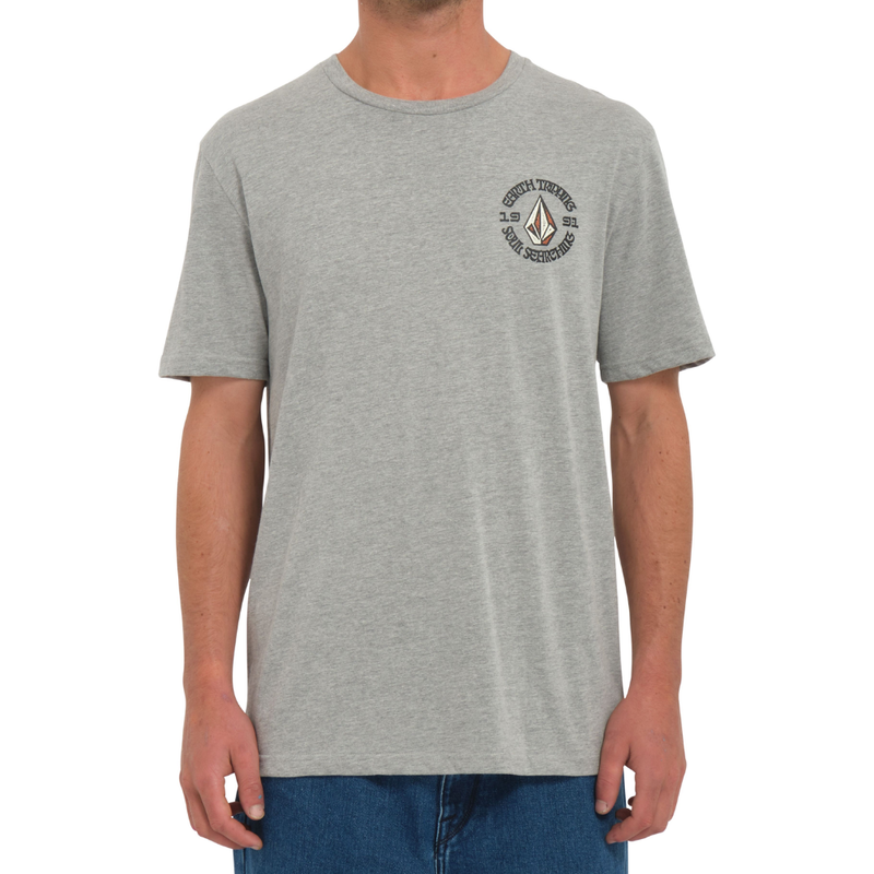 Volcom - FRIED HTH SST - HEATHER GREY - T-Shirt