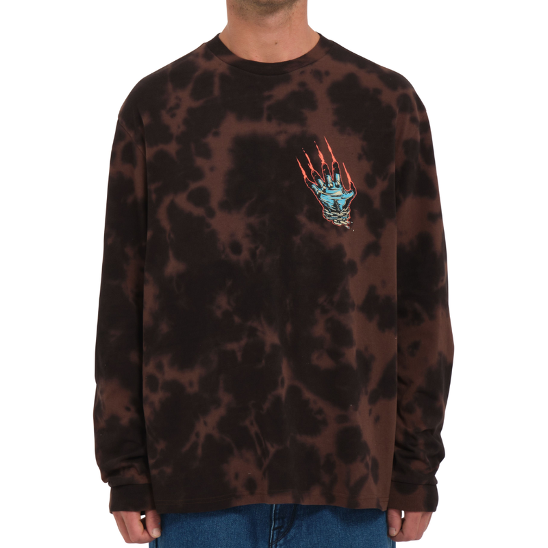 Volcom - FA MAX SHERMAN LST - BITTER CHOCOLATE - T-Shirt Langarm