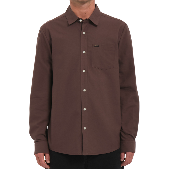 Volcom - VEECO OXFORD LS - PUMICE - Langarmhemd