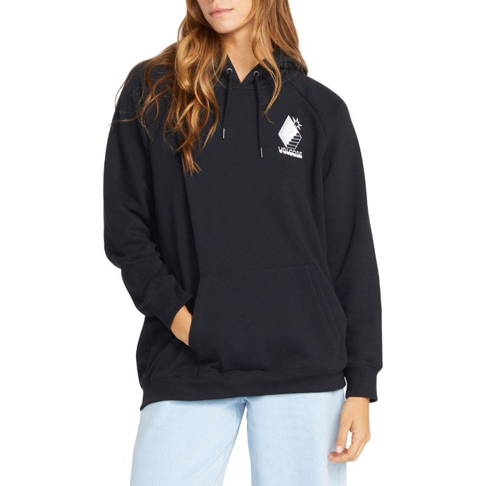 Volcom - TRULY STOKED BF PO - BLACK - Kapuzenpulli