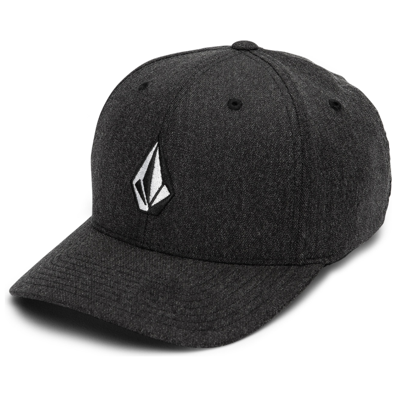 Volcom - FULL STONE HTHR FLEXFIT HAT - CHARCOAL HEATHER - Flex Fit Cap