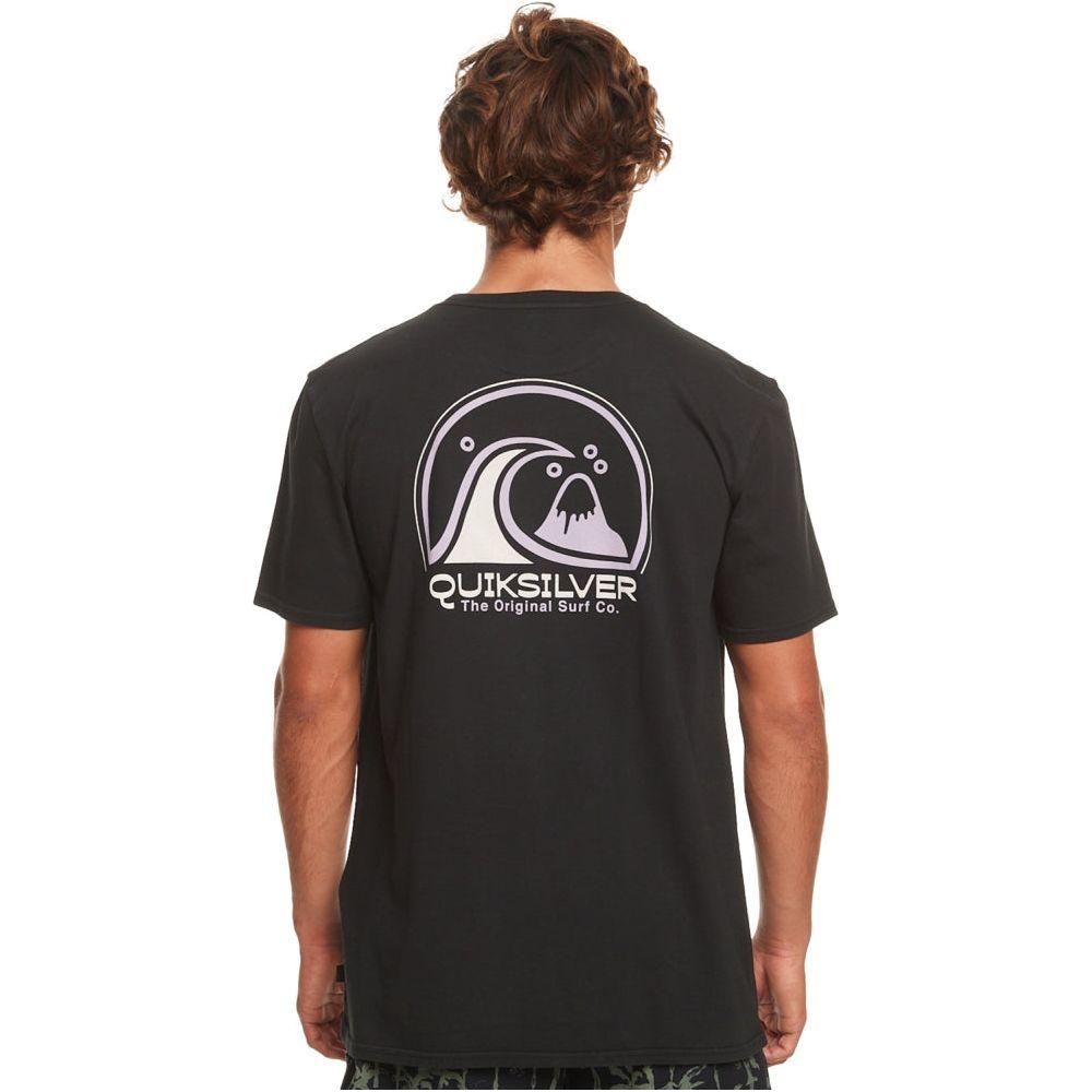 Quiksilver - CLEANCIRCLE  - BLACK - T-Shirt