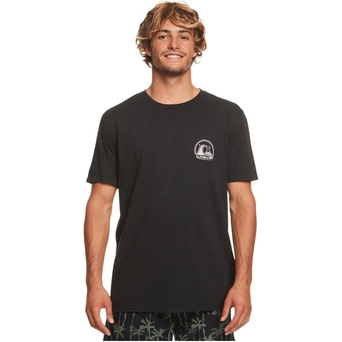 Quiksilver - CLEANCIRCLE  - BLACK - T-Shirt