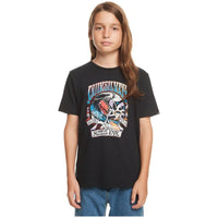 Quiksilver - THELANDDOWNUNDE  - BLACK - T-Shirt