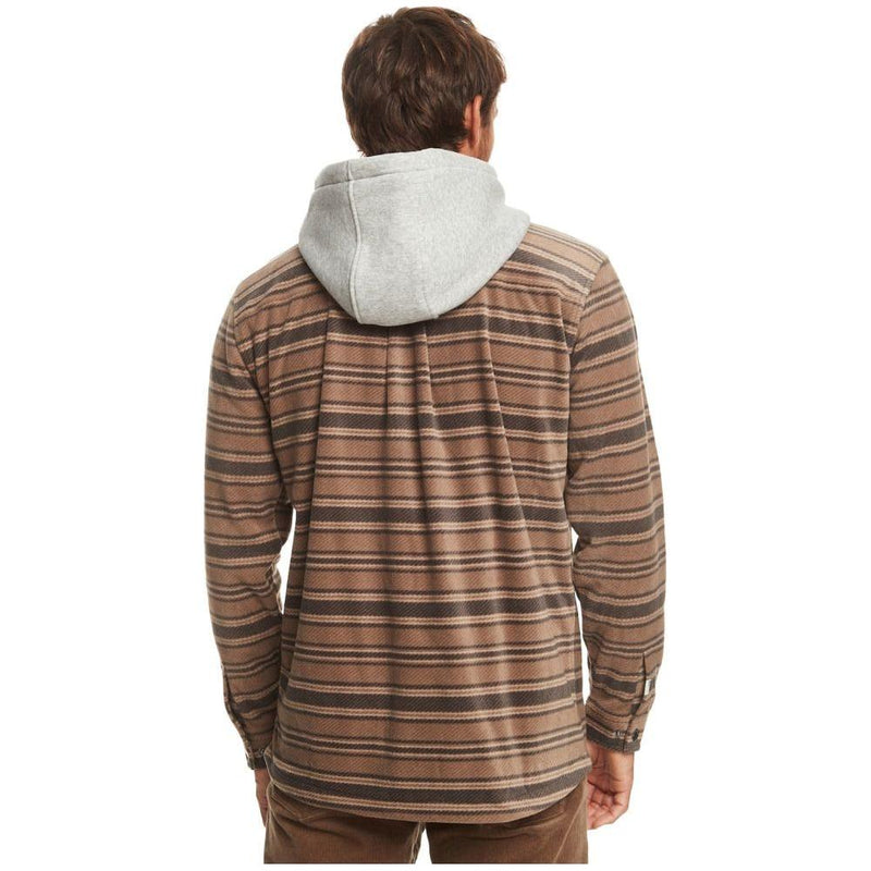 Quiksilver - SUPER SWELL - MAJOR BROWN SUPER SWELL PLAID - Fleece Hemd