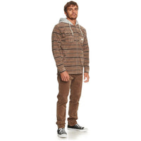 Quiksilver - SUPER SWELL - MAJOR BROWN SUPER SWELL PLAID - Fleece Hemd