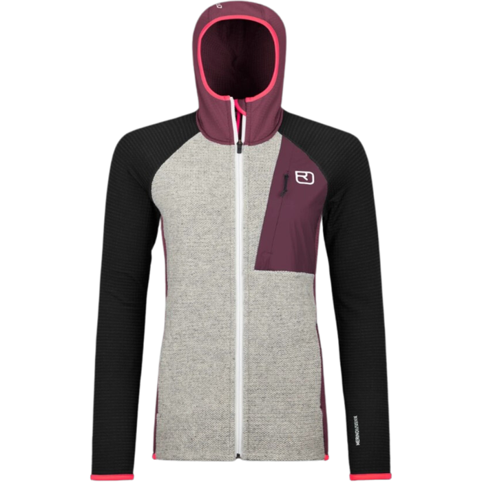 Ortovox - FLEECE GP CLASSIC KNIT HOODY W - mountain rose - 2nd Layer Fleece