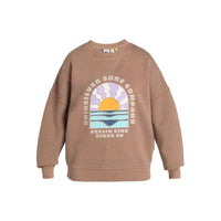 Quiksilver - UNI OVERSIZED - FOSSIL - Crew Sweater