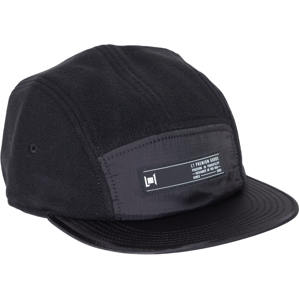 L1 - PITTED Hat - BLACK/BLACK - Fitted Cap