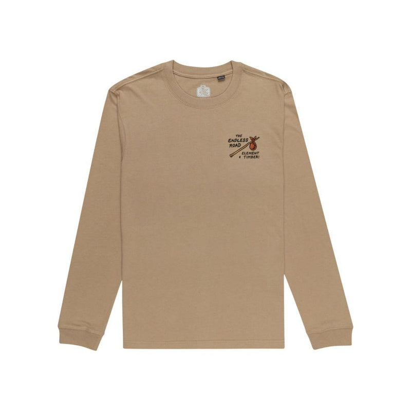 Element - TIMBER ROAM LS - KHAKI - T-Shirt Langarm