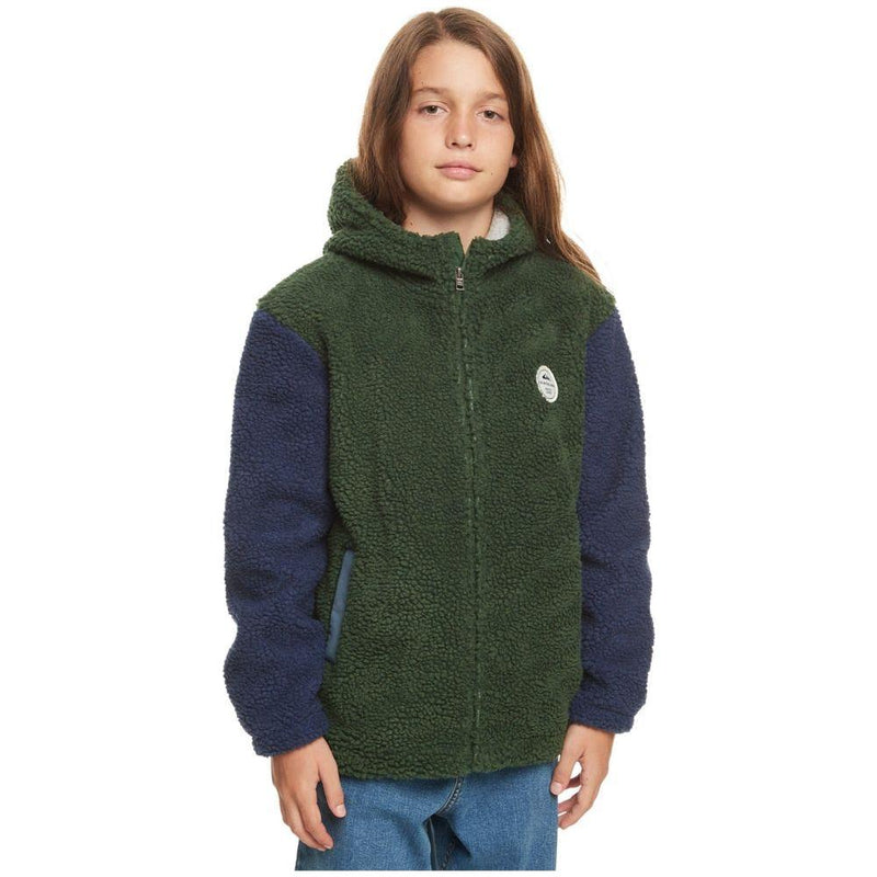 Quiksilver - POPCORN ZIP - GREENER PASTURES - Fleece Jacke