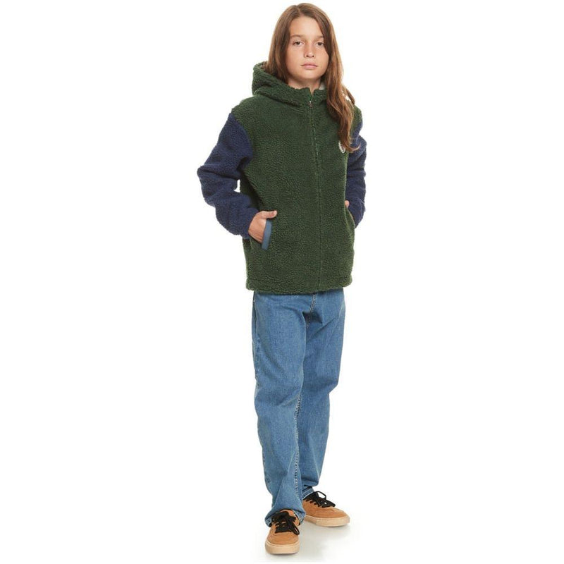 Quiksilver - POPCORN ZIP - GREENER PASTURES - Fleece Jacke