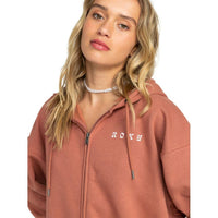 Roxy - BACKYARD PARTYB  OTLR MMS0 - CEDAR WOOD - Zip Hoodie