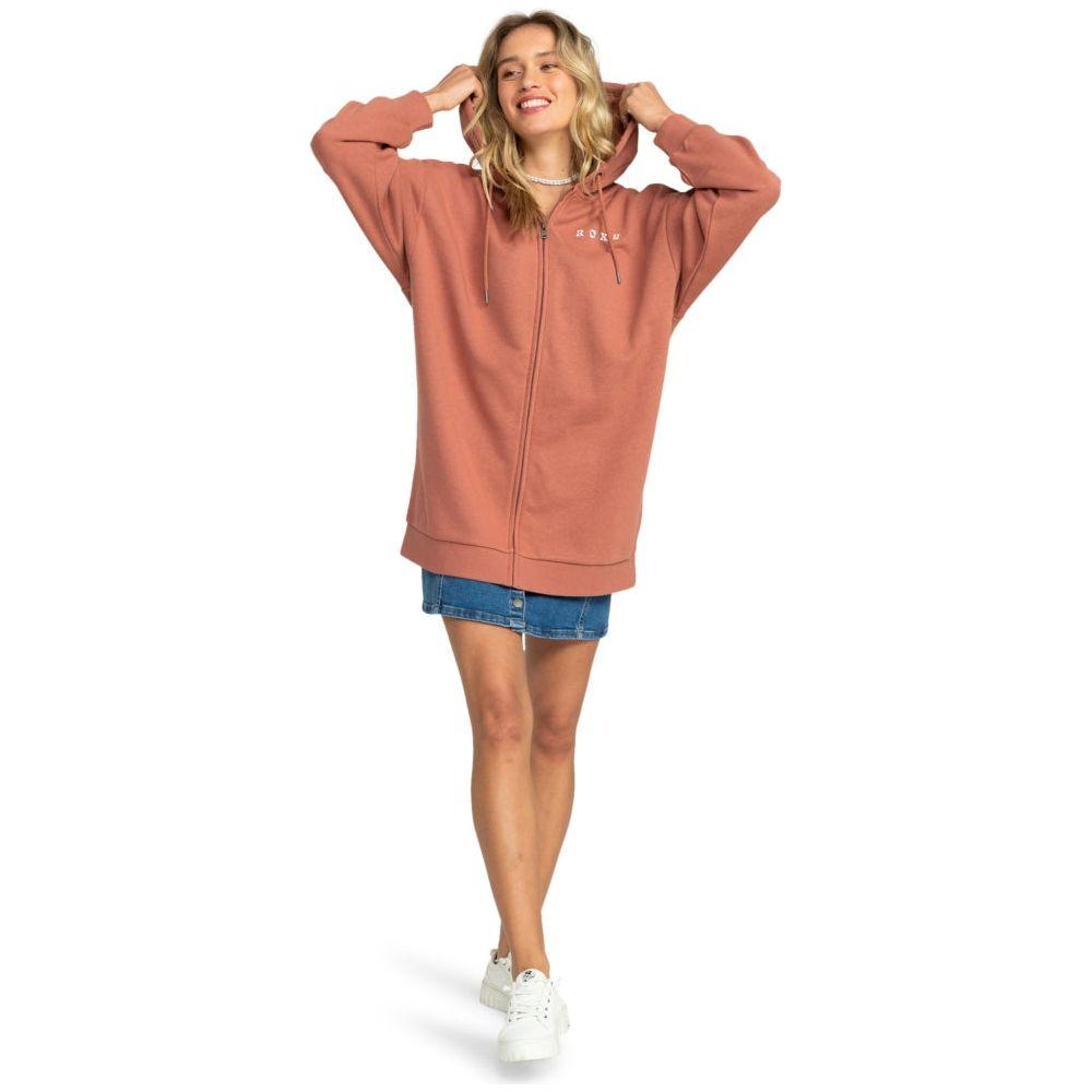 Roxy - BACKYARD PARTYB  OTLR MMS0 - CEDAR WOOD - Zip Hoodie