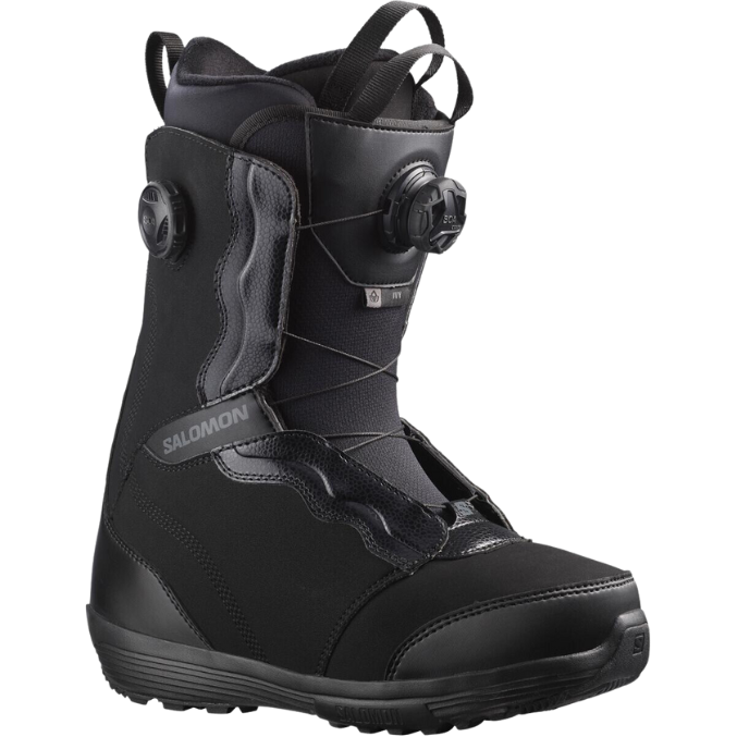 Salomon - IVY BOA SJ BOA  - BlackBlackCastlerock Gray - Freeride Boot