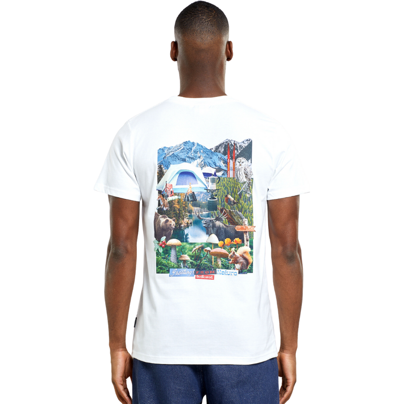 Dedicated - Stockholm Nature Collage - White - T-Shirt