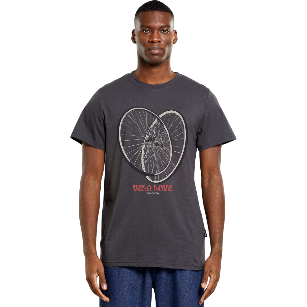 Dedicated - Stockholm Velo Love Tires - Forged Iron - T-Shirt