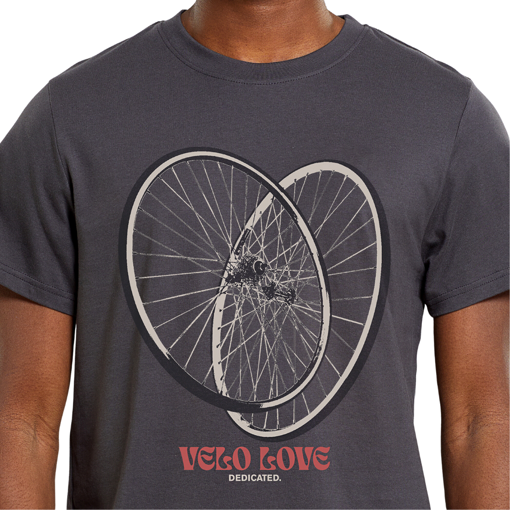 Dedicated - Stockholm Velo Love Tires - Forged Iron - T-Shirt