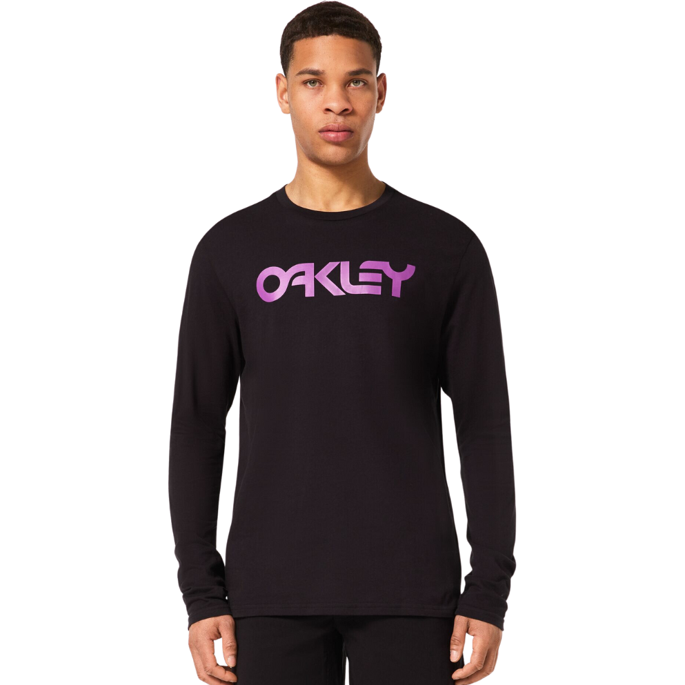 Oakley - MARK II L/S TEE 2.0 - BLACKOUT/ULTRA PURPLE - T-Shirt Langarm