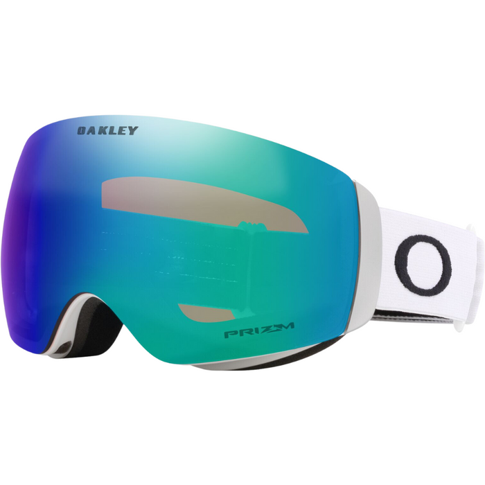 Oakley - FLIGHT DECK M - mat white pzm argon irid - Schneebrille verspiegelt