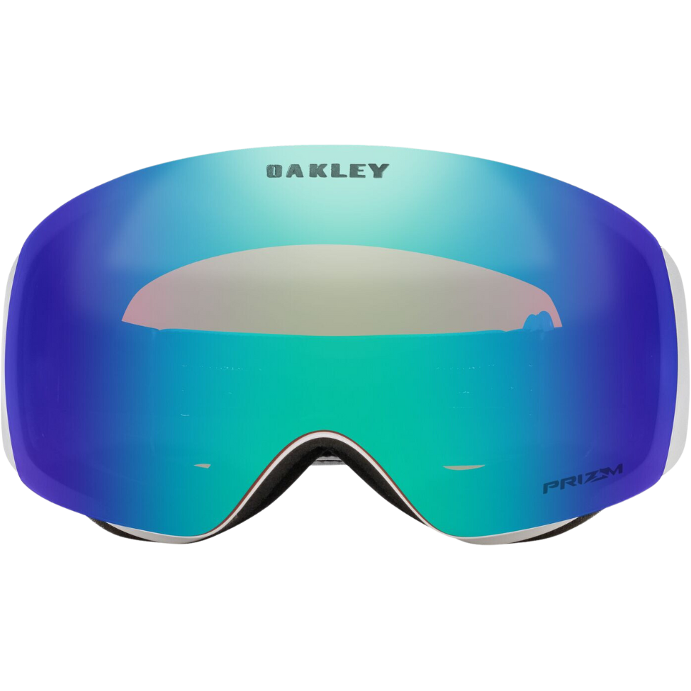 Oakley - FLIGHT DECK M - mat white pzm argon irid - Schneebrille verspiegelt