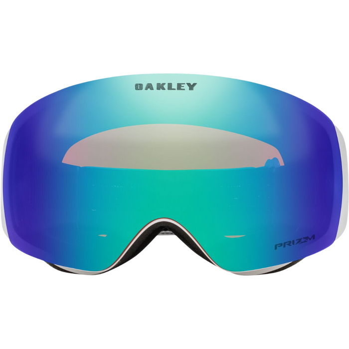 Oakley - FLIGHT DECK M - mat white pzm argon irid - Schneebrille verspiegelt