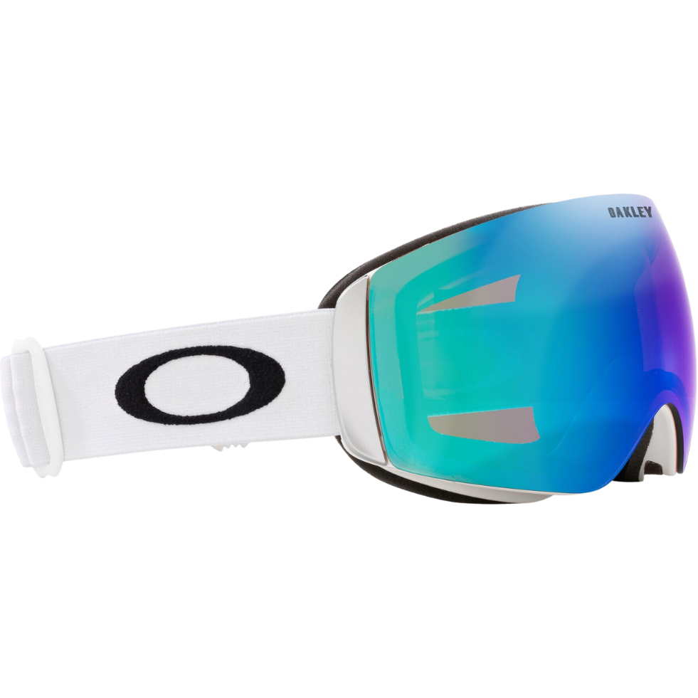 Oakley - FLIGHT DECK M - mat white pzm argon irid - Schneebrille verspiegelt