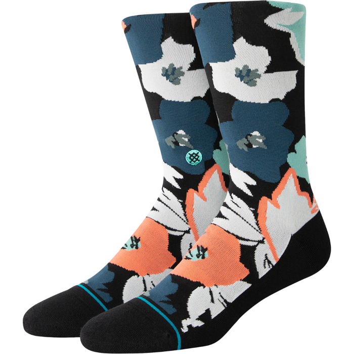 Stance - FLOWER BEDS CREW - BLACK - Socken