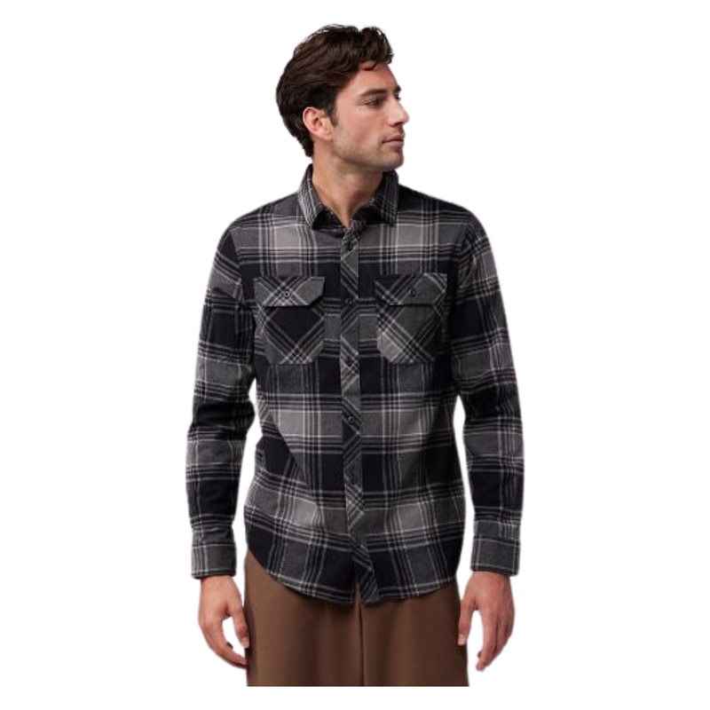 Fox - Traildust Flannel - Black - Langarmhemd