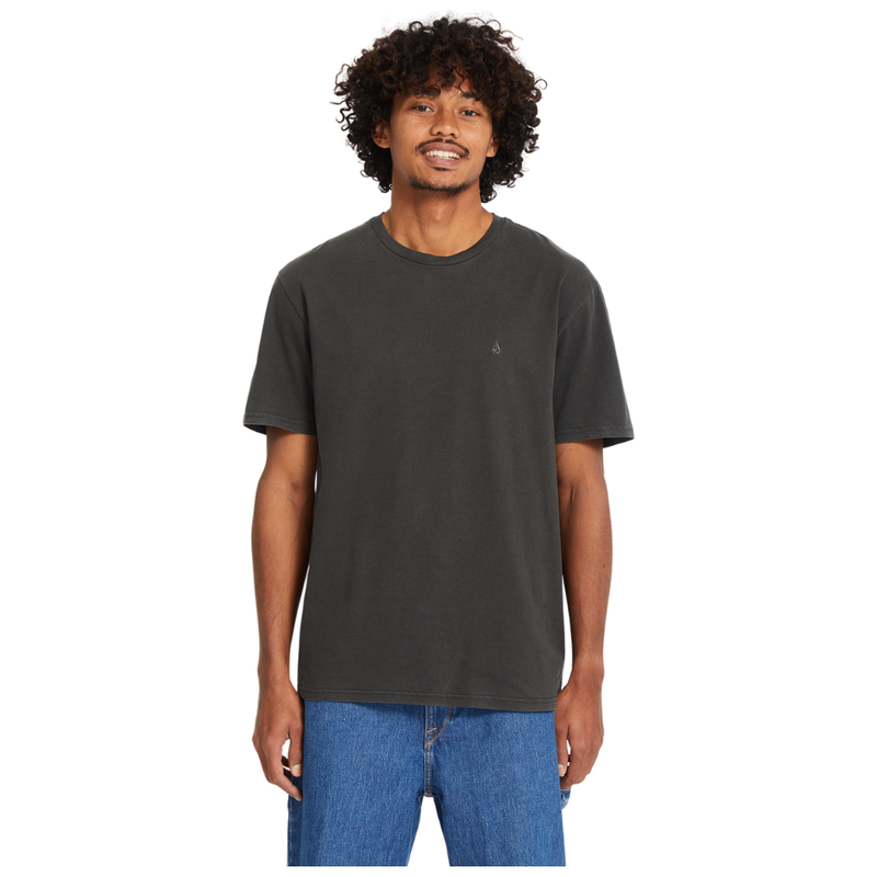 Volcom - Solid Stone Emb SST - Black - T-Shirt